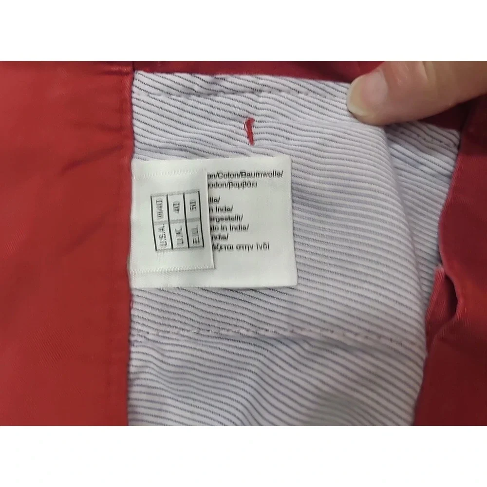 Brooks‎ Brothers 346 Shorts 100% Cotton Red Flat Front
